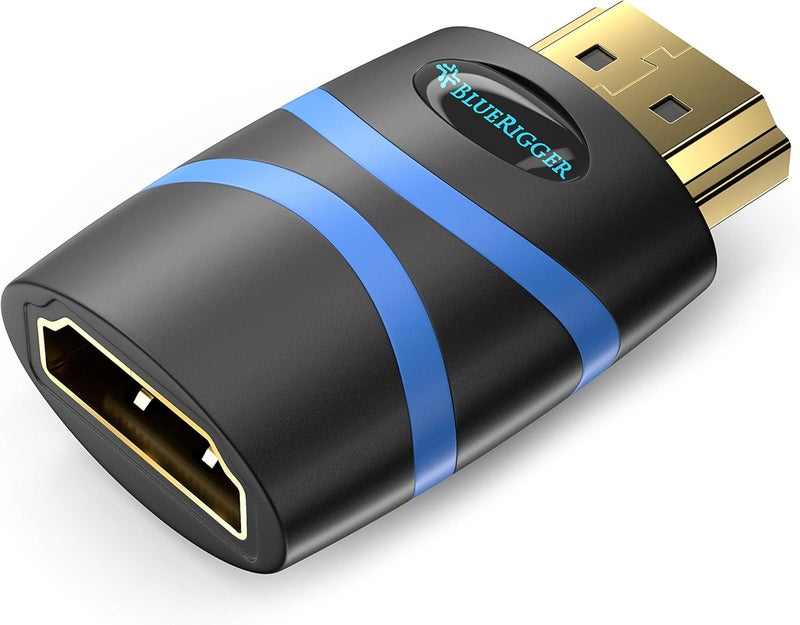 BlueRigger HDMI CEC Less Adapter (4K UHD, ARC, Ethernet, Male to Female CEC Blocker) - Compatible with HDTV, TV Stick, Chromecast, Nintendo Switch, Xbox, PS5, PC, Soundbar - Image 1